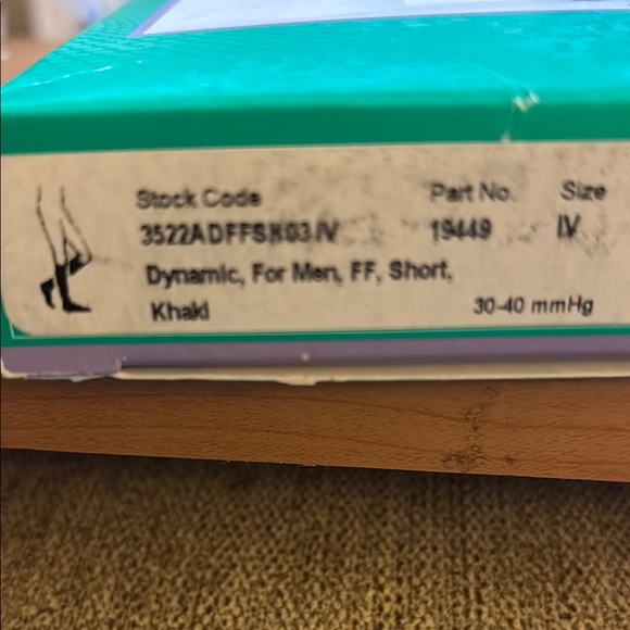 Juzo Dynamic Cotton Sock for Men 30-40 mmHg khaki size IV - Picture 3 of 7